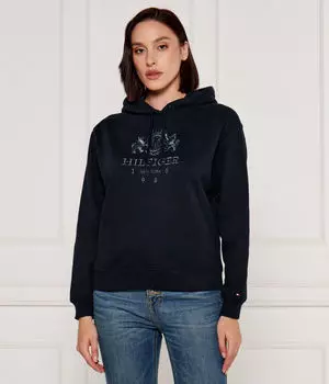 Толстовка женская Tommy Hilfiger с рисунком, синий