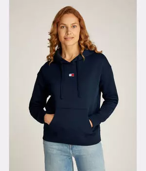 Толстовка женская Tommy Jeans с логотипом бренда, синий