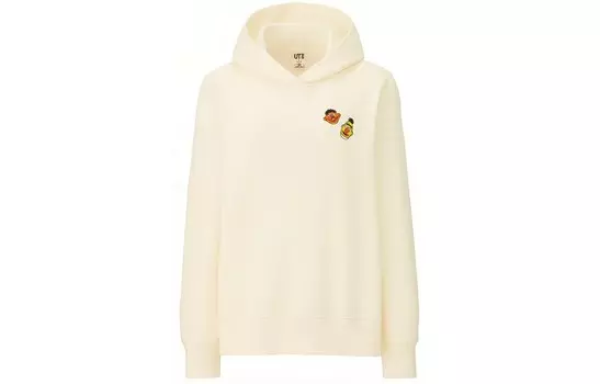 Толстовка женская Uniqlo + Kaws Co-Brand Collection, молочно-белый