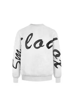 Толстовка жидкая брайль Smilodox, серый