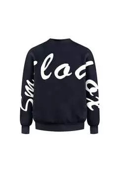 Толстовка жидкая брайль Smilodox, синий