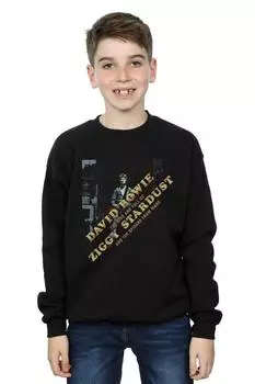 Толстовка Ziggy Diagonal David Bowie, черный