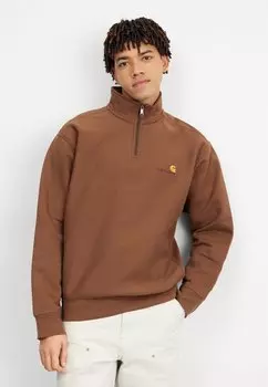 Толстовка Zip American Script Carhartt WIP, цвет lumber