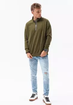 Толстовка ZIPPED COLLAR Ombre, зеленый