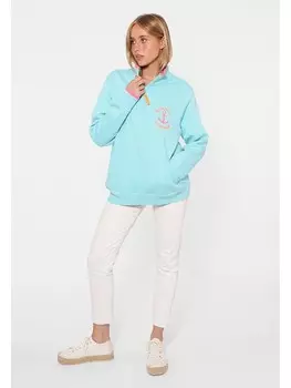 Толстовка Zwillingsherz Maritimes Flair, бирюзовый