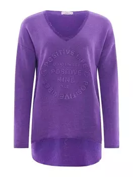 Толстовка Zwillingsherz Positive Mind, фиолетовый
