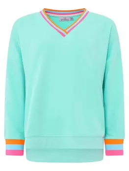 Толстовка Zwillingsherz Uni Neon Kante, бирюзовый