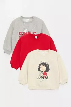 Толстовки, 3 шт Lc Waikiki, красный