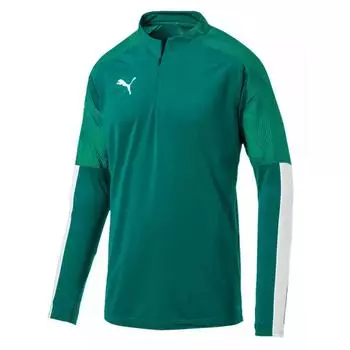 Толстовки Cup 1/4 Zip Fleece Training Top PUMA, зеленый белый