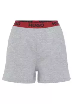 Толстовки HUGO Underwear "SPORTY LOGO_SHORTS 10249156 01", с эластичным поясом с логотипом Hugo, серый