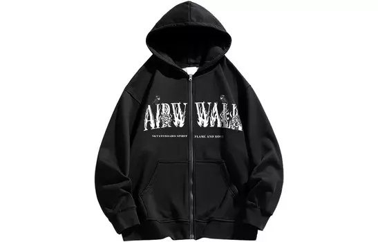 Толстовки и свитшоты унисекс Airwalk, Темно-серый (при покупке розовые брюки в подарок)