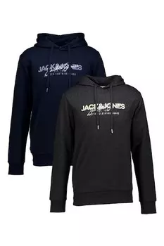 Толстовки из хлопка с логотипом - 2 шт Jack & Jones