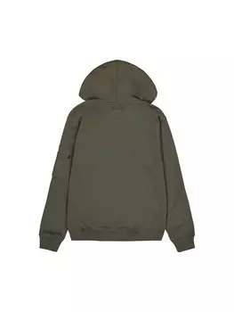 Толстовки с 3d маленьким логотипом Alpha Industries, зеленый
