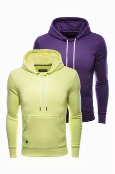 Толстовки с хлопком - 2 шт Ombre, фиолетовый