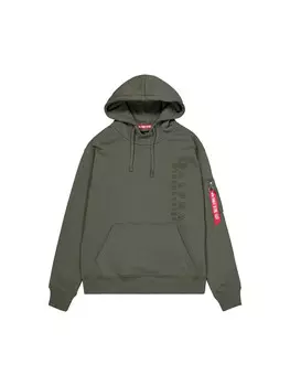 Толстовки с капюшоном Alpha Industries, зеленый