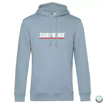 Толстовки с капюшоном в полоску небо Subprime, синий