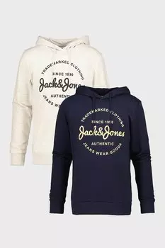 Толстовки с логотипами - 2 шт Jack & Jones, серый