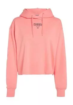 Толстовки с логотипом, ребристые манжеты, женские TOMMY Jeans, цвет Tic Tickled Pink