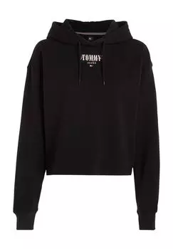 Толстовки с логотипом, ребристые манжеты, женские TOMMY Jeans, цвет Bds Black