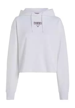 Толстовки с логотипом, ребристые манжеты, женские TOMMY Jeans, цвет Ybr White