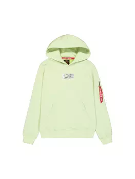 Толстовки с металлической пластиной Alpha Industries, зеленый