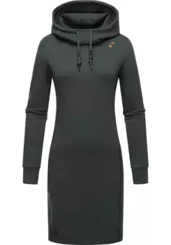 Толстовое платье в стиле рэгвир "Sabreen", хлопковое платье с длинными рукавами и капюшоном Ragwear, зеленый