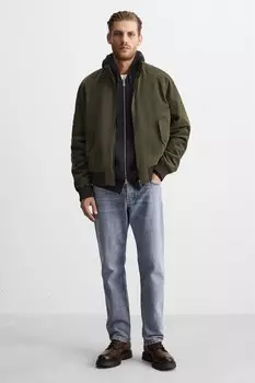 Толстые ботинки на шнуровке ZARA, коричневый