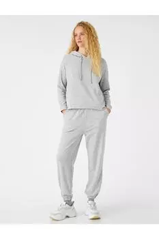 Толстые текстурированные спортивные штаны Jogger с завязкой на талии Koton, серый