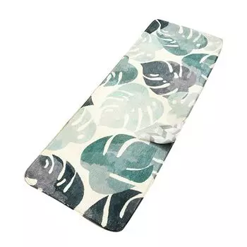 Толстый мягкий ковер с принтом букв и листьев, коврики, ковровая подушка, украшение для спальни-5, размеры: 60 x 160 см Stuttg, мультиколор