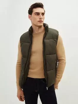 Толстый мужской жилет Slim Fit с воротником-стойкой LCW Vision