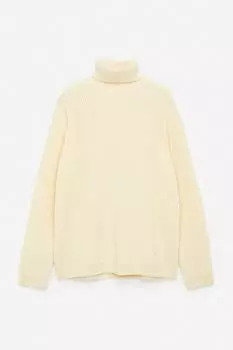 Толстый шерстяной свитер с высоким воротом Arket, белый