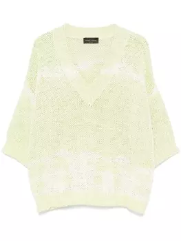 Толстый свитер Роберто Коллина Roberto Collina, зеленый