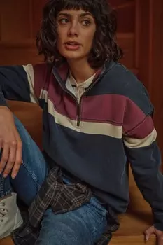 Толстый топ с капюшоном Fat Face, красный