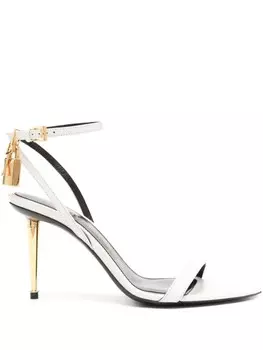 TOM FORD 90мм голые сандалии, белый