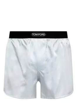 TOM FORD атласные боксеры, синий