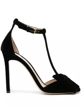 TOM FORD бархатные босоножки Brigitte 105, черный