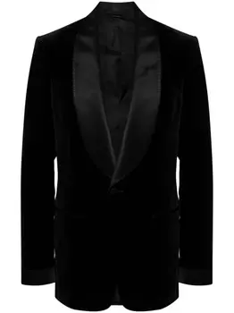 TOM FORD бархатный блейзер, черный