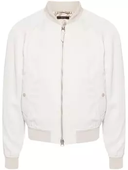 TOM FORD бомбер на молнии, нейтральный цвет