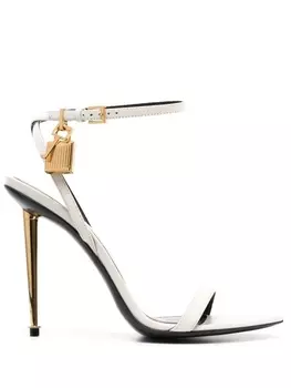 TOM FORD босоножки Padlock 120, белый