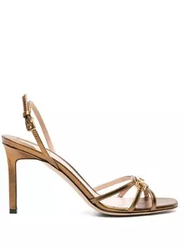 TOM FORD босоножки Whitney 85 с эффектом металлик, золотистый