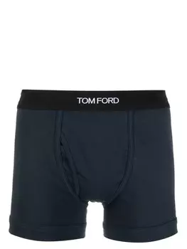 TOM FORD боксеры с логотипом, синий