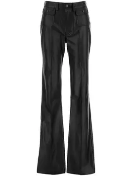 TOM FORD брюки из кожи Grain Lux, черный