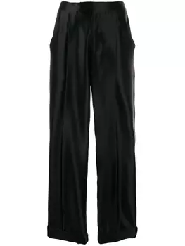 TOM FORD брюки с завышенной талией, черный
