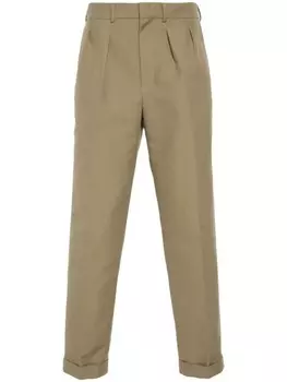 TOM FORD брюки со складками, зеленый