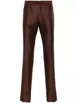 TOM FORD брюки строгого кроя, коричневый