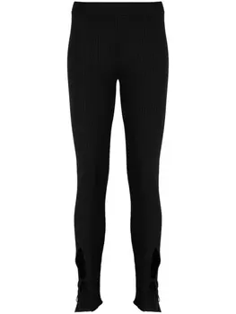 TOM FORD брюки в тонкую полоску со шнуровкой, черный