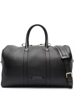 TOM FORD дорожная сумка с нашивкой-логотипом, черный