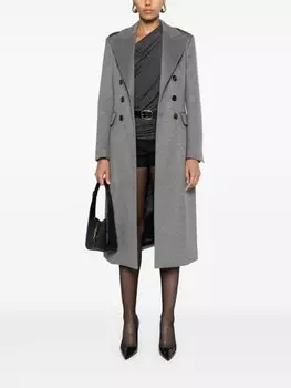 TOM FORD двубортное пальто, серый