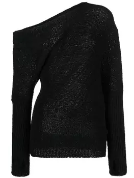 TOM FORD джемпер на одно плечо, черный