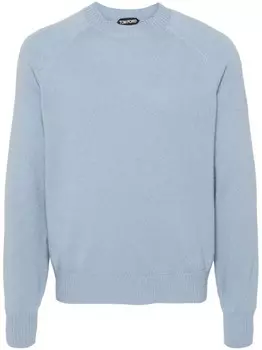 TOM FORD джемпер с круглым вырезом, синий